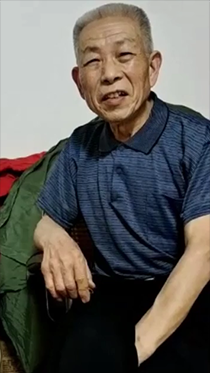 夜晚看望帅气老头